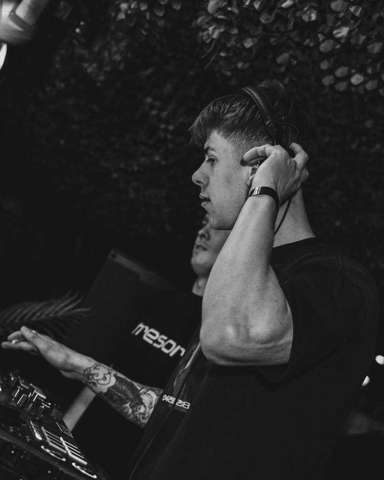 DJ with headphones
